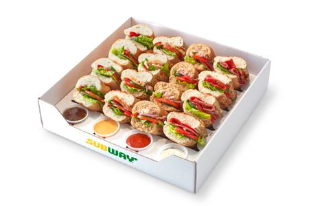 Subway classic sandwich platter, shown as a menu example